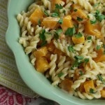 butternut squash pasta with parsley