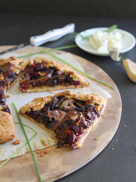 Gluten Free Mushroom Beet Galette