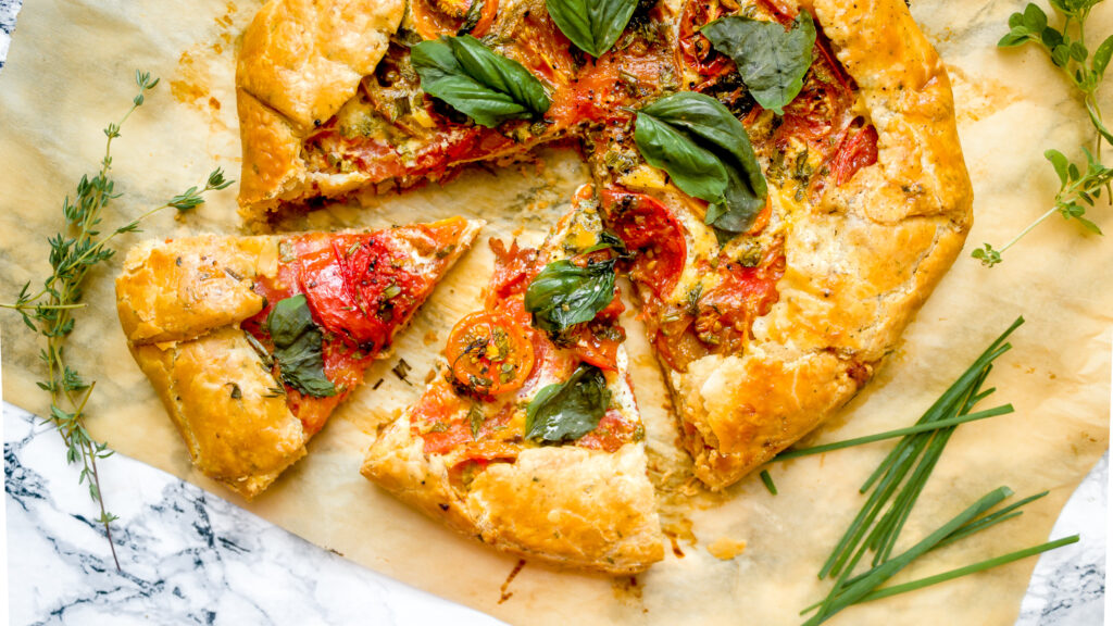 Heirloom Tomato Galette with Herbs Savory Galette Recipes