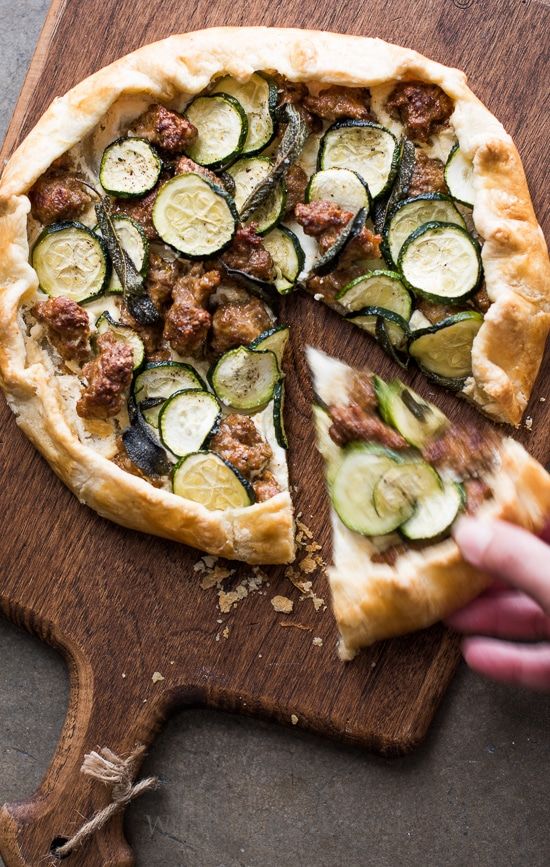 Sausage Zucchini Galette Savory Galette Recipes