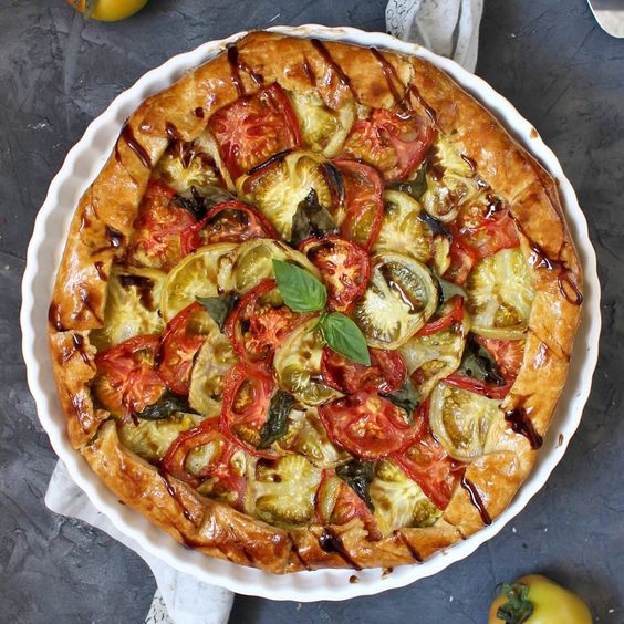 Tomato Galette with Basil Whipped Feta A Baking Journey