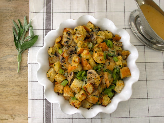 friendsgiving menu Traditional Herb Stuffing for Friendsgiving