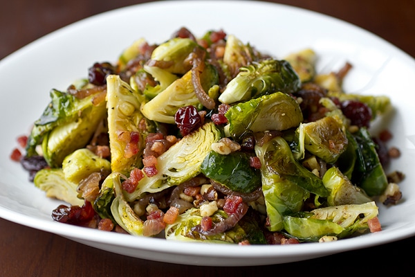 friendsgiving menu brussels sprouts with pancetta for friendsgiving