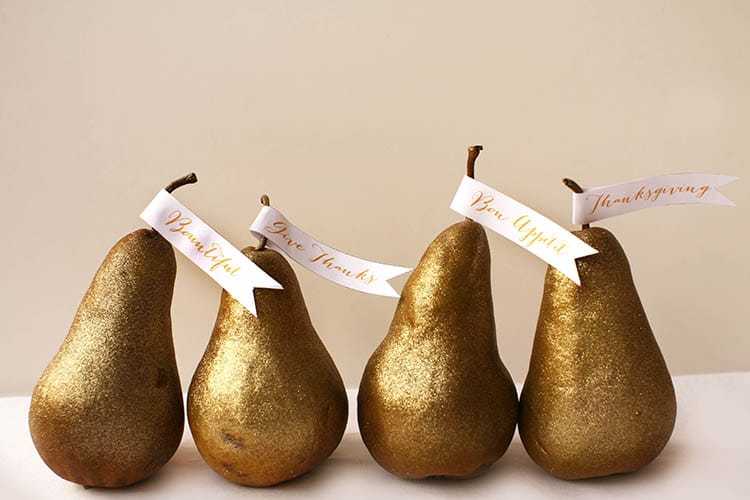 pear place cards