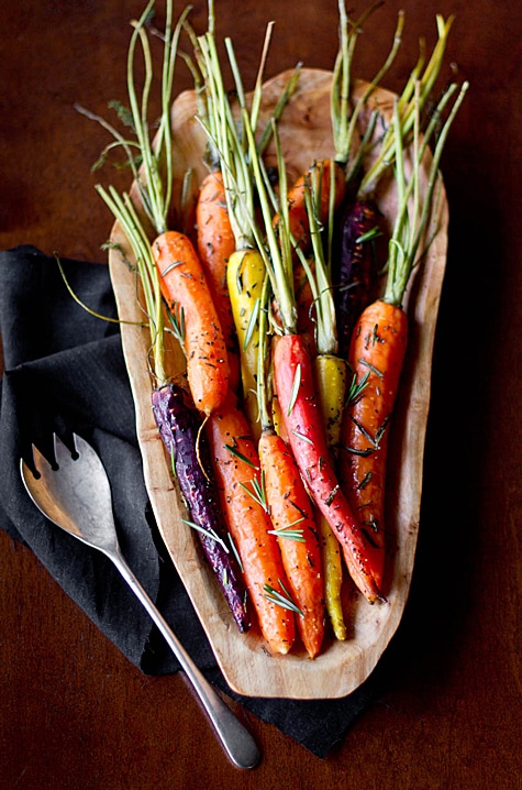 friendsgiving menu rosemary carrots for friendsgiving