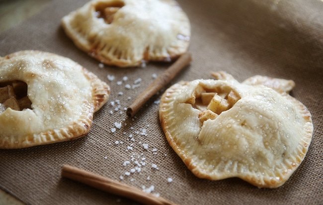 friendsgiving menu salted caramel mini apple pies for friendsgiving