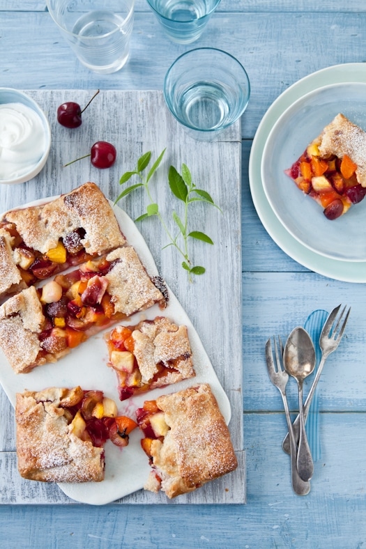 stone fruit galette