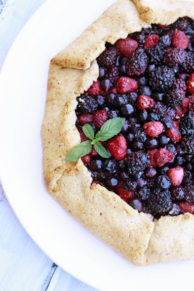 triple berry lemon galette