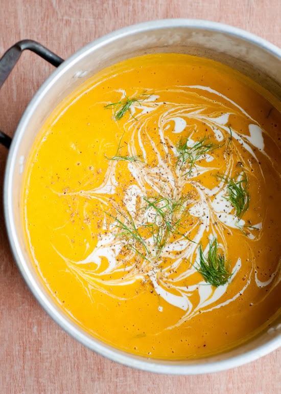 Roated Butternut Squash and Fennel Soup