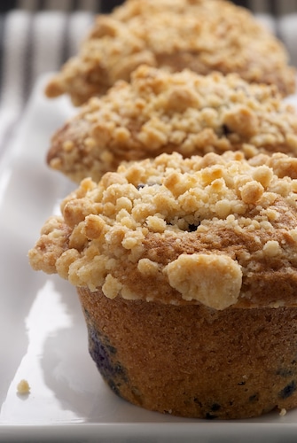 Best Muffin Recipes Ever : blueberry crumb muffins