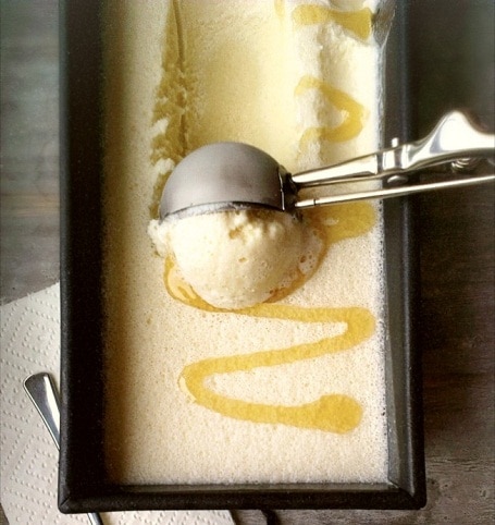 homemade honey ice cream