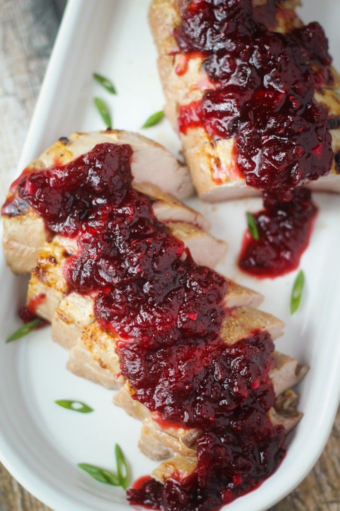 pork tenderloin with chiptole cranberry sauce