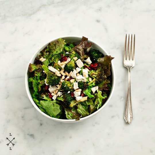 roasted broccoli and cranberry salad