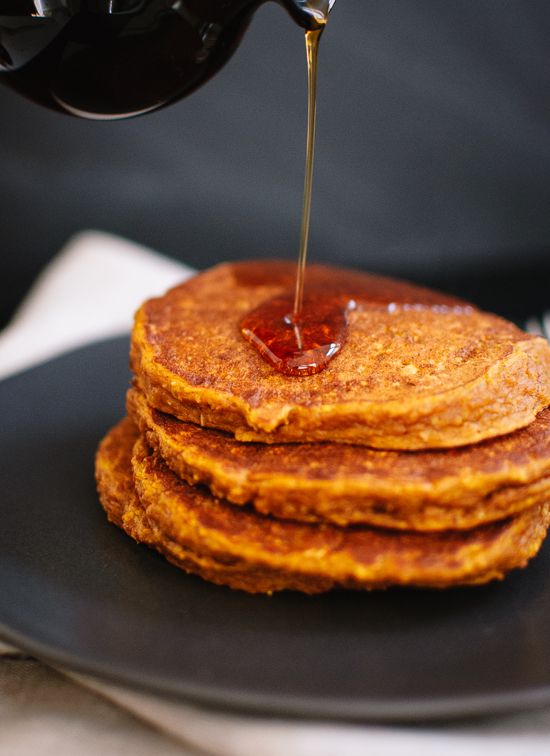 Pumpkin Oat Pancakes