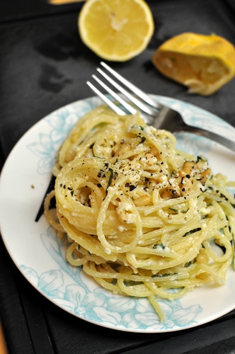 lemon garlic pasta