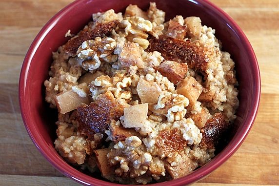 overnight steel cut apple oatmeal