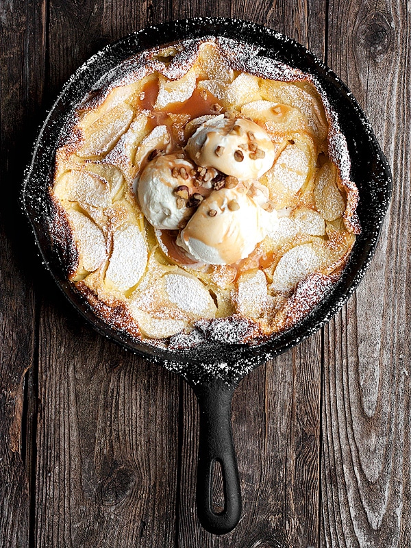 Dutch Baby Pancake Recipes : caramel apple dutch baby