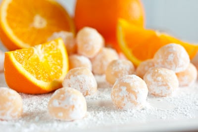 homemade truffles- orange creamsicle truffles