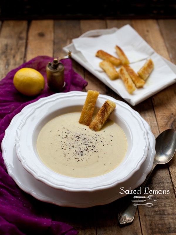 velvety cream of potato leek soup