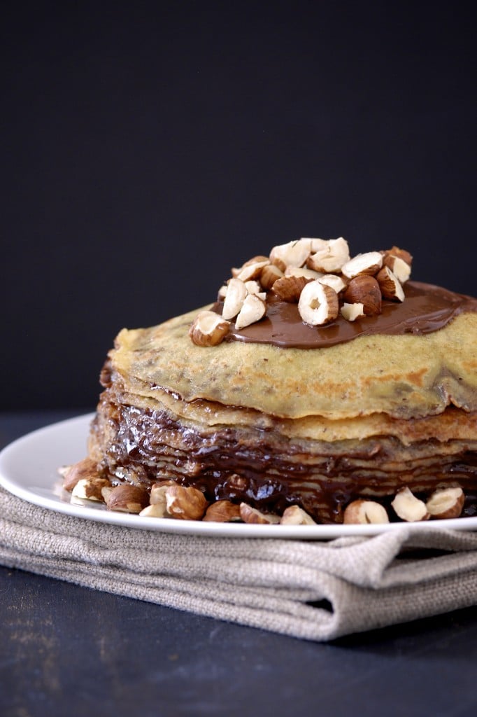 nutella crepe cake