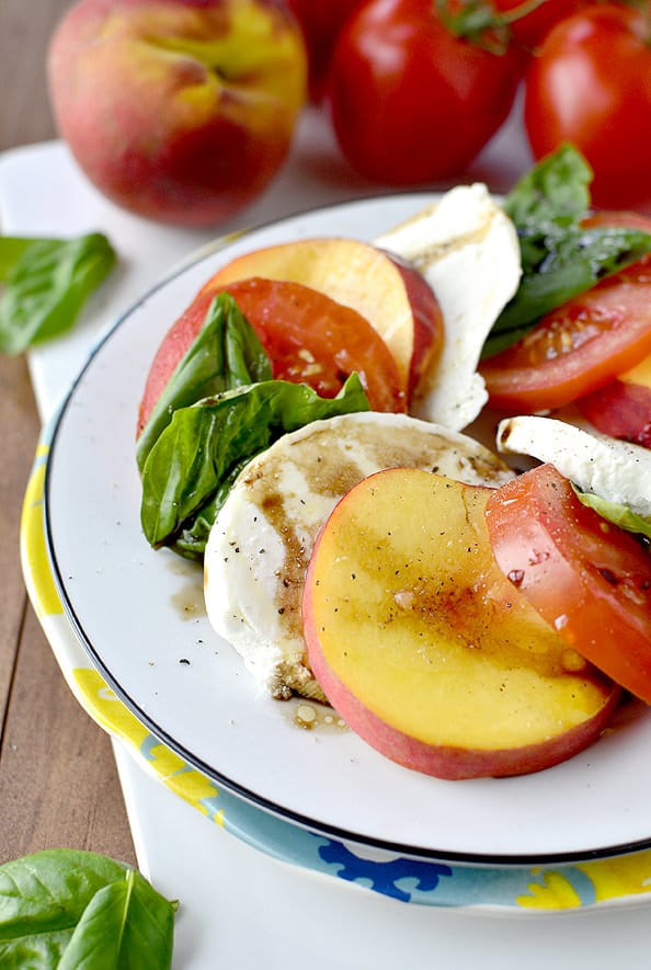 peach caprese salad unique Caprese Salads