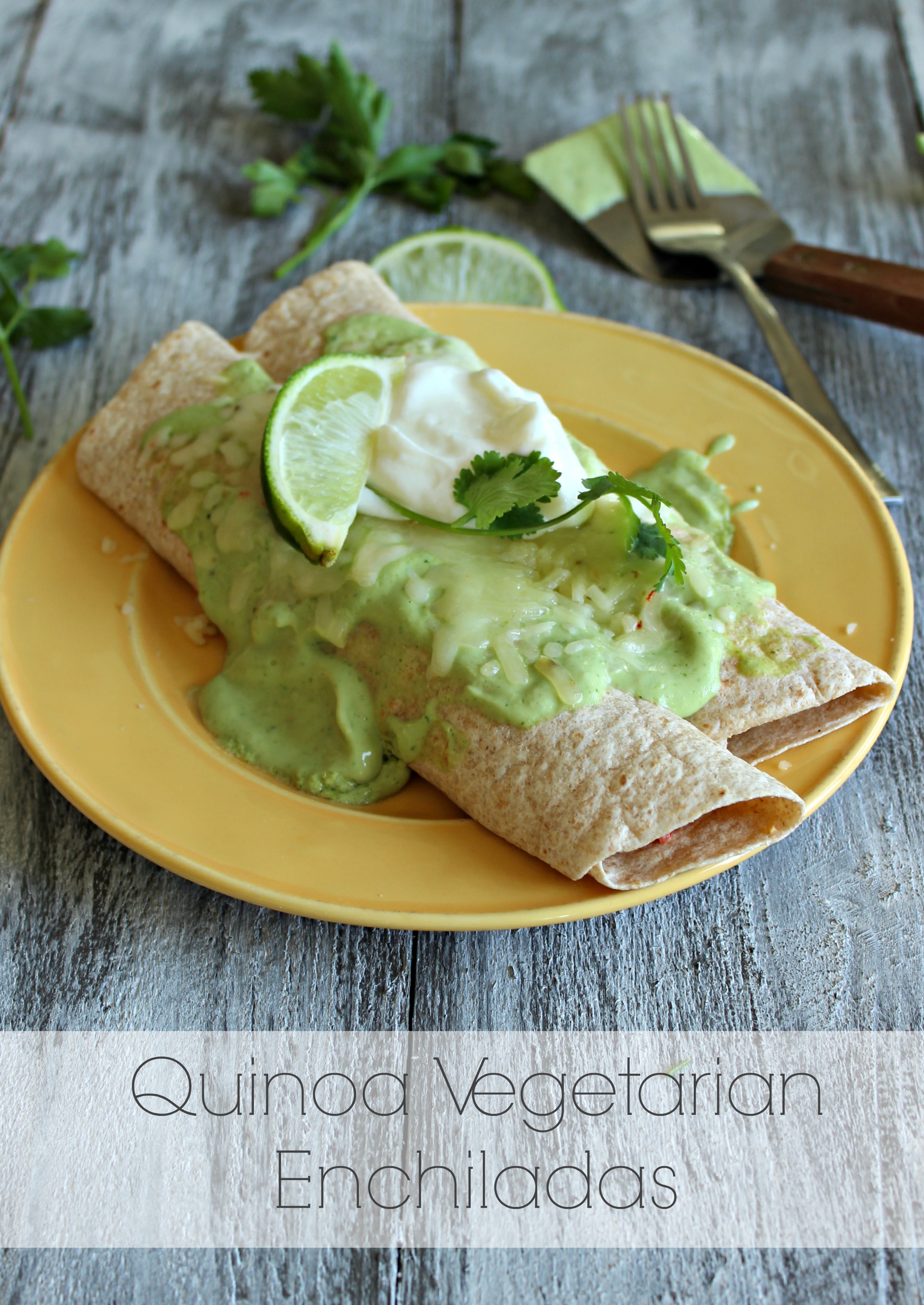 Vegetarian Enchilada Recipes : quinoa vegetarian enchiladas