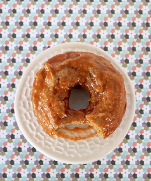 Baked Sweet Potato Donuts with Butterscotch Glaze