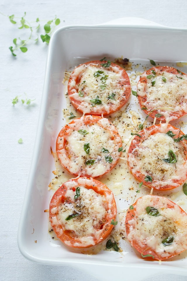 parmesan baked tomatoes from My Kitchen Affair