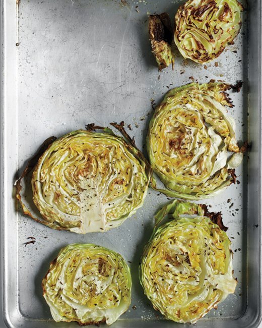 roasted cabbage wedges