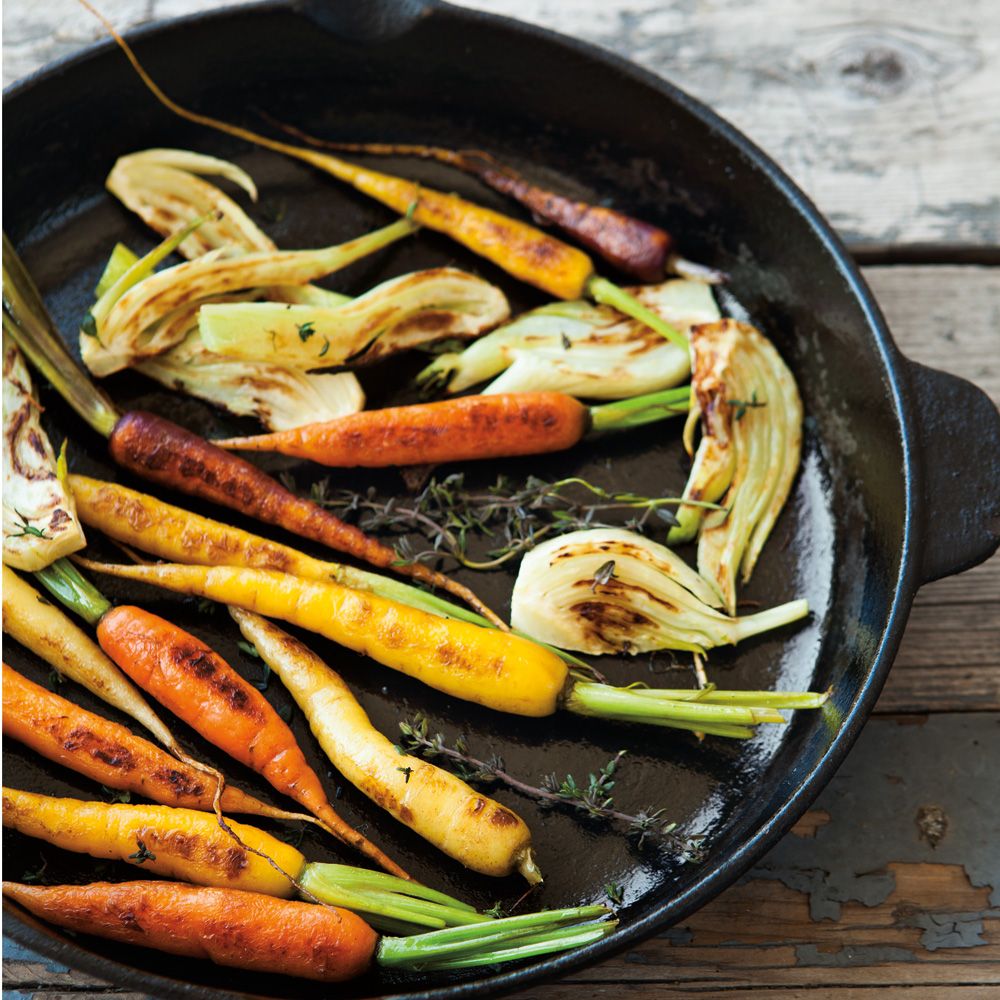 roasted carrots and fennel