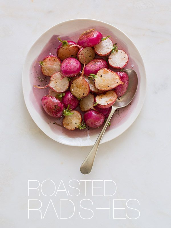 roasted radishes