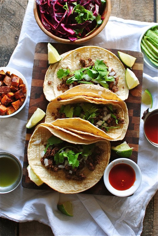 taco recipes: simple beef street tacos