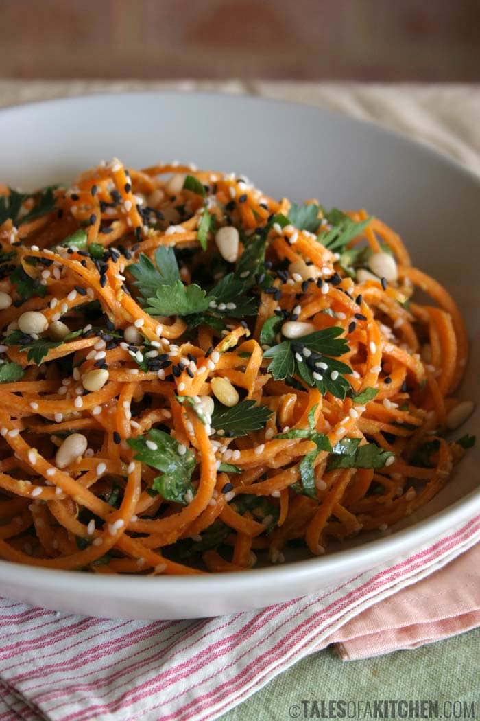 vegan carrot pasta