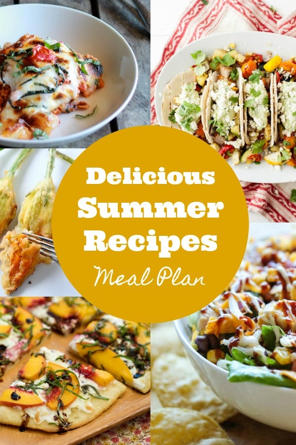 Meal Plan: Delicious Summer Recipes - Rainbow Delicious