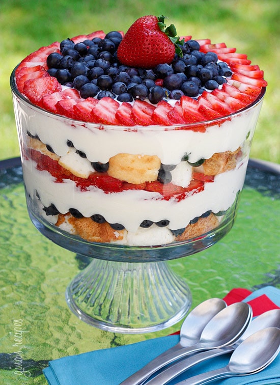 berry triffle- fourth of july recipes 