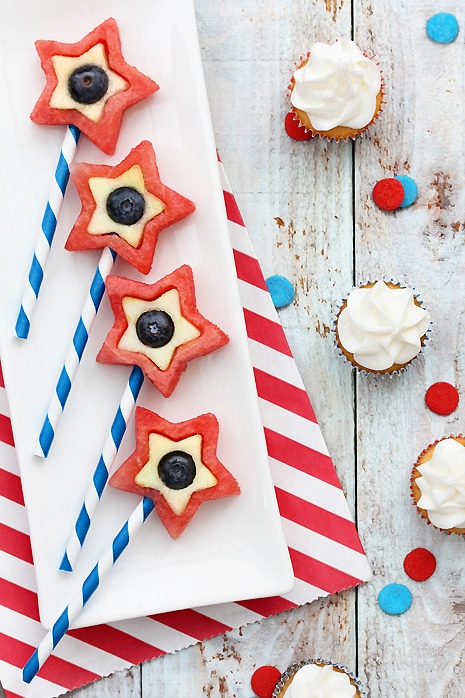 fourth of july recipes- dessert fruit pops