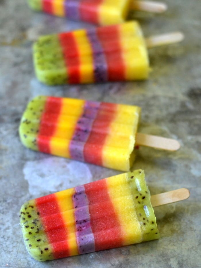 whole fruit rainbow popsicles