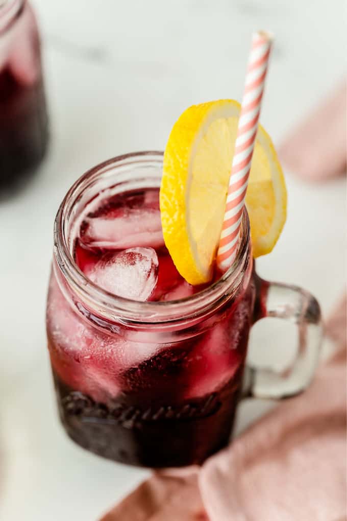 sparkling grape lemonade - unique lemonade flavors