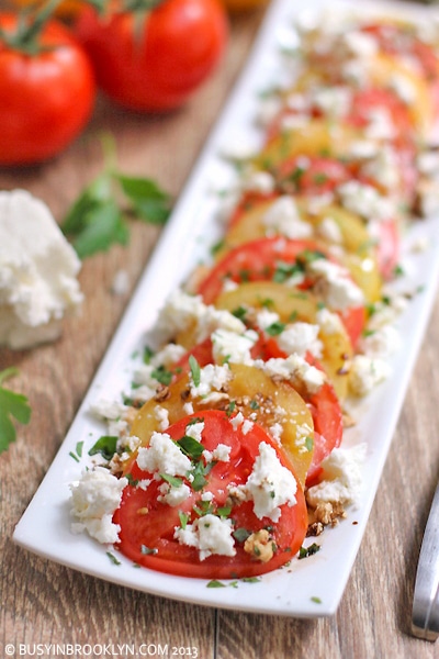 summer tomato feta salad