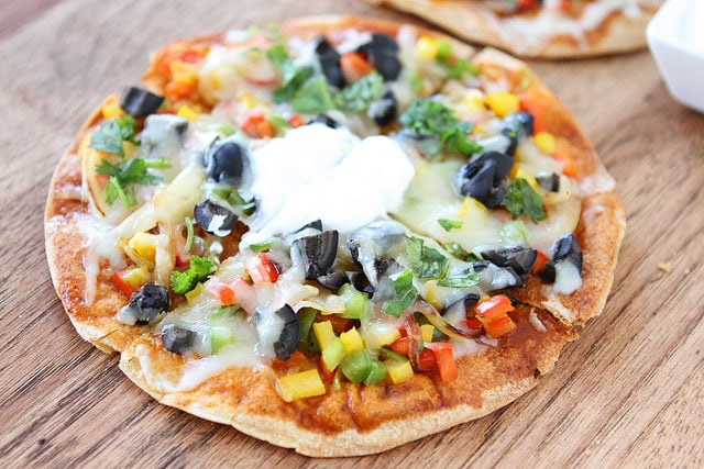 open faced enchilada veggie quesadillas