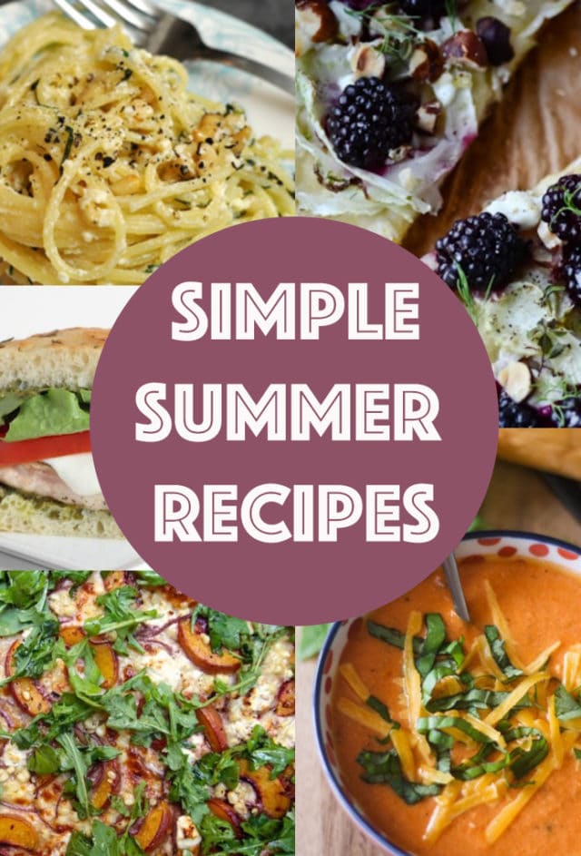 Meal Plan: Simple Summer Recipes - Rainbow Delicious