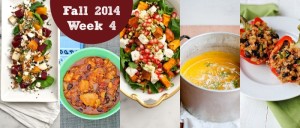 Fall 2014 Week 4 Low Carb Meal Plan
