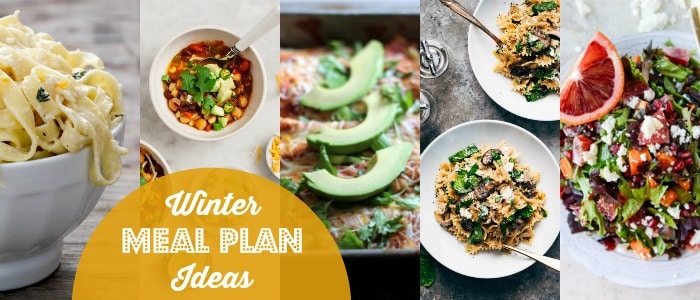 Winter Meal Plan Ideas Rainbow Delicious