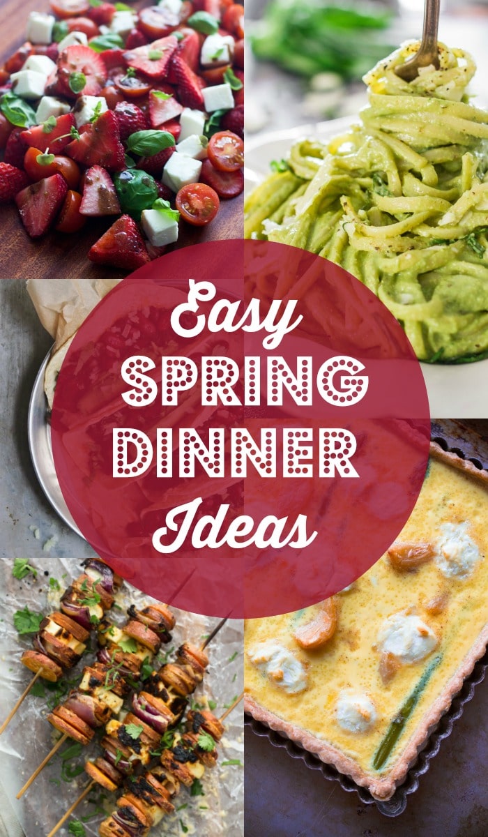 Easy Spring Dinner Ideas Meal Plan Rainbow Delicious