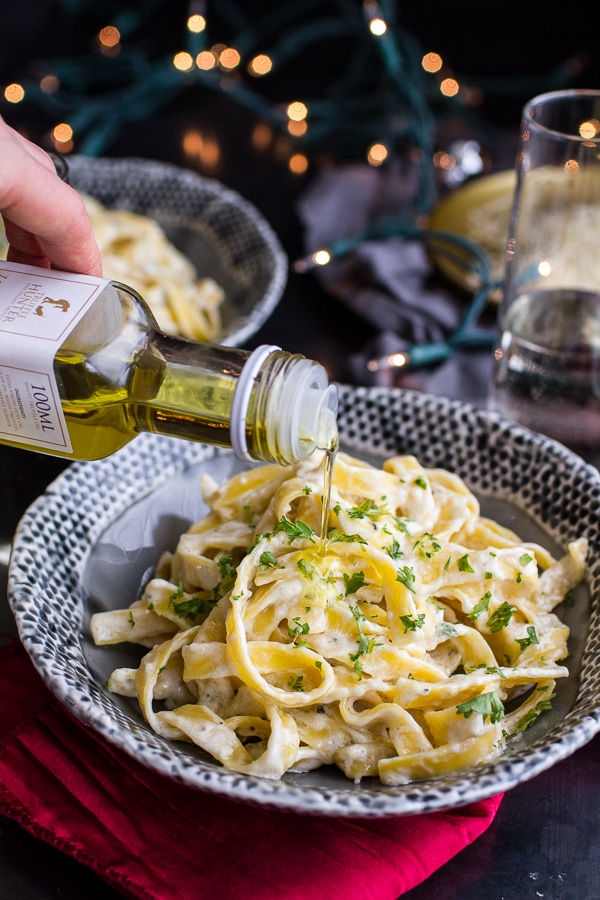 One Pan Baked Truffle Fettuccine