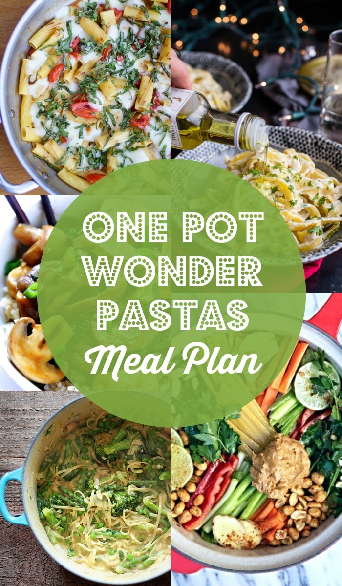 One Pot Wonder Pastas Meal Plan