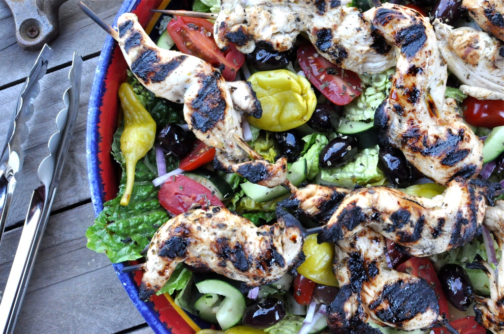 paleo greek chicken salad + 4 other delicious recipes in this week's whole30 and paleo compatible meal plan with free printable grocery shopping list
