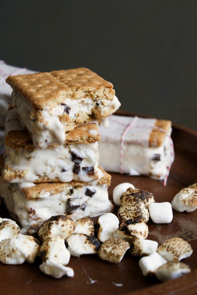 s'mores recipes : Smores Ice Cream Sandwiches