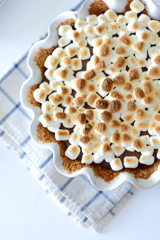 s'mores recipes : smore pudding pie recipe