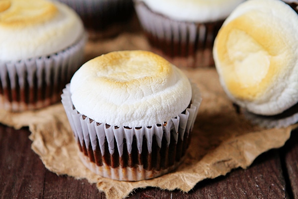 smores cupcakes